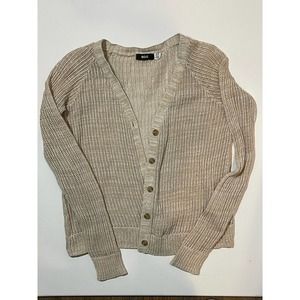BDG Beige Open Weave Sweater Cardigan with Buttons‎ Size Medium